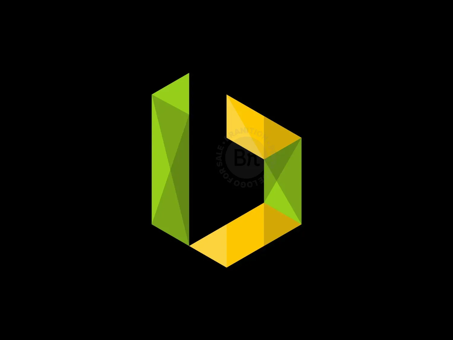 Letter B Polygon Modern Logo
