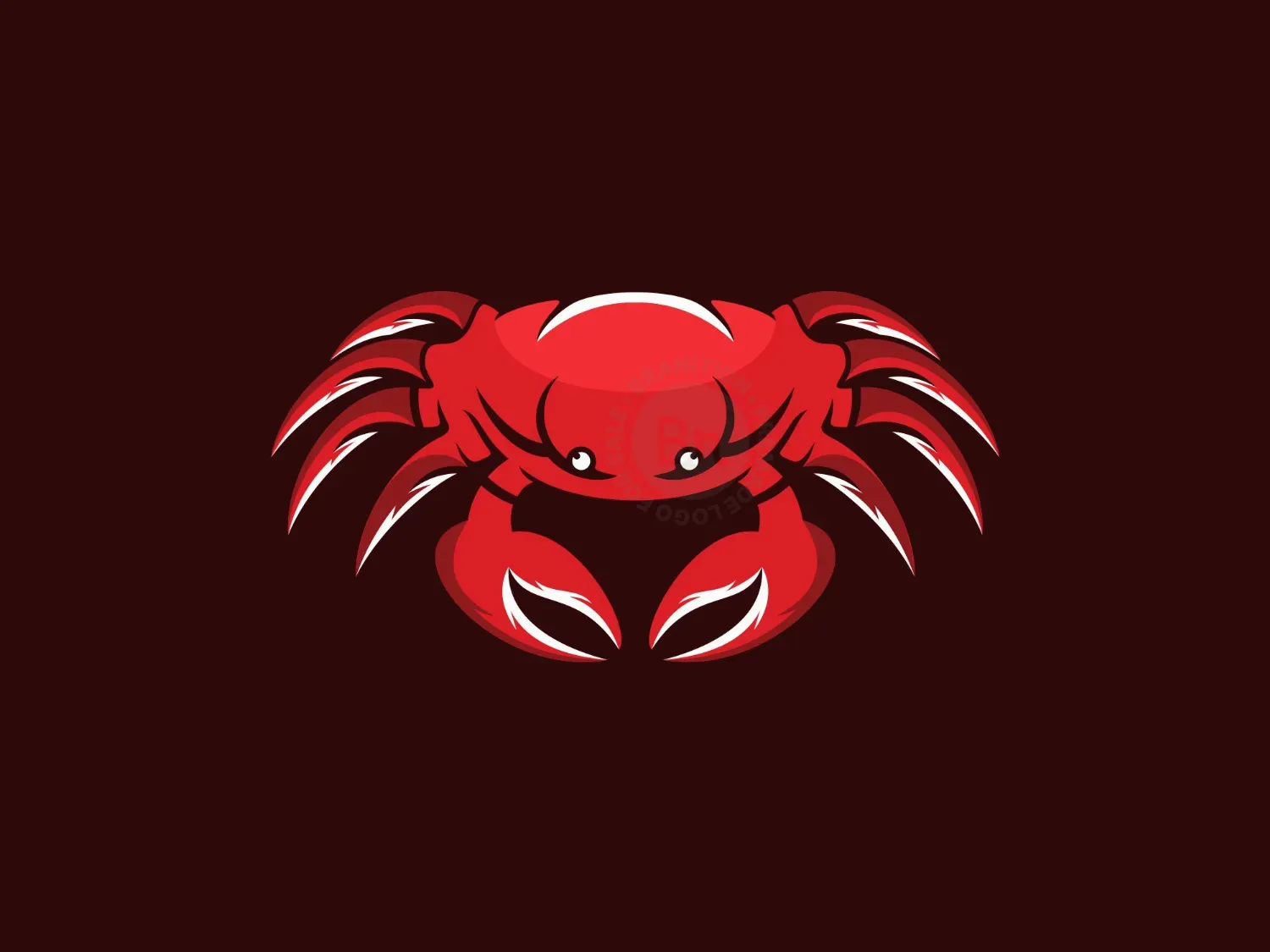 Crab Seafood Illustration Logo