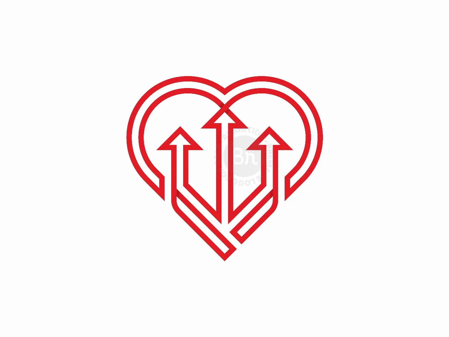 Trident Love Logo