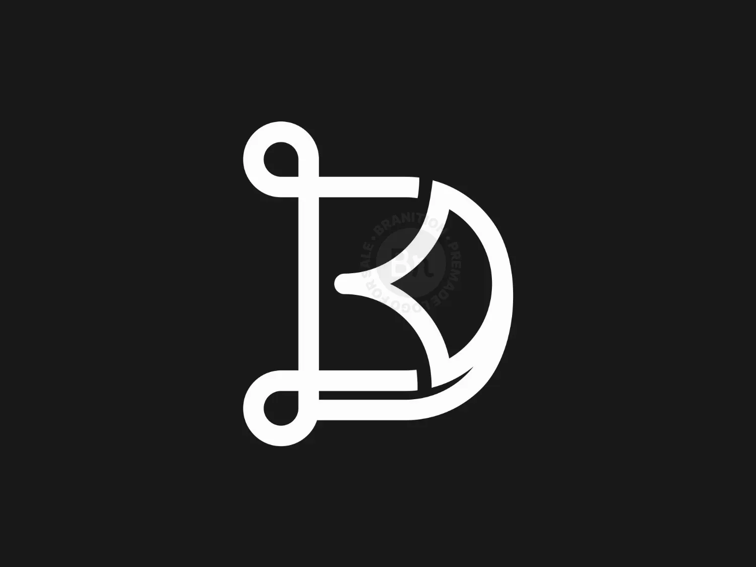Letter KD Or DK Monogram Logo