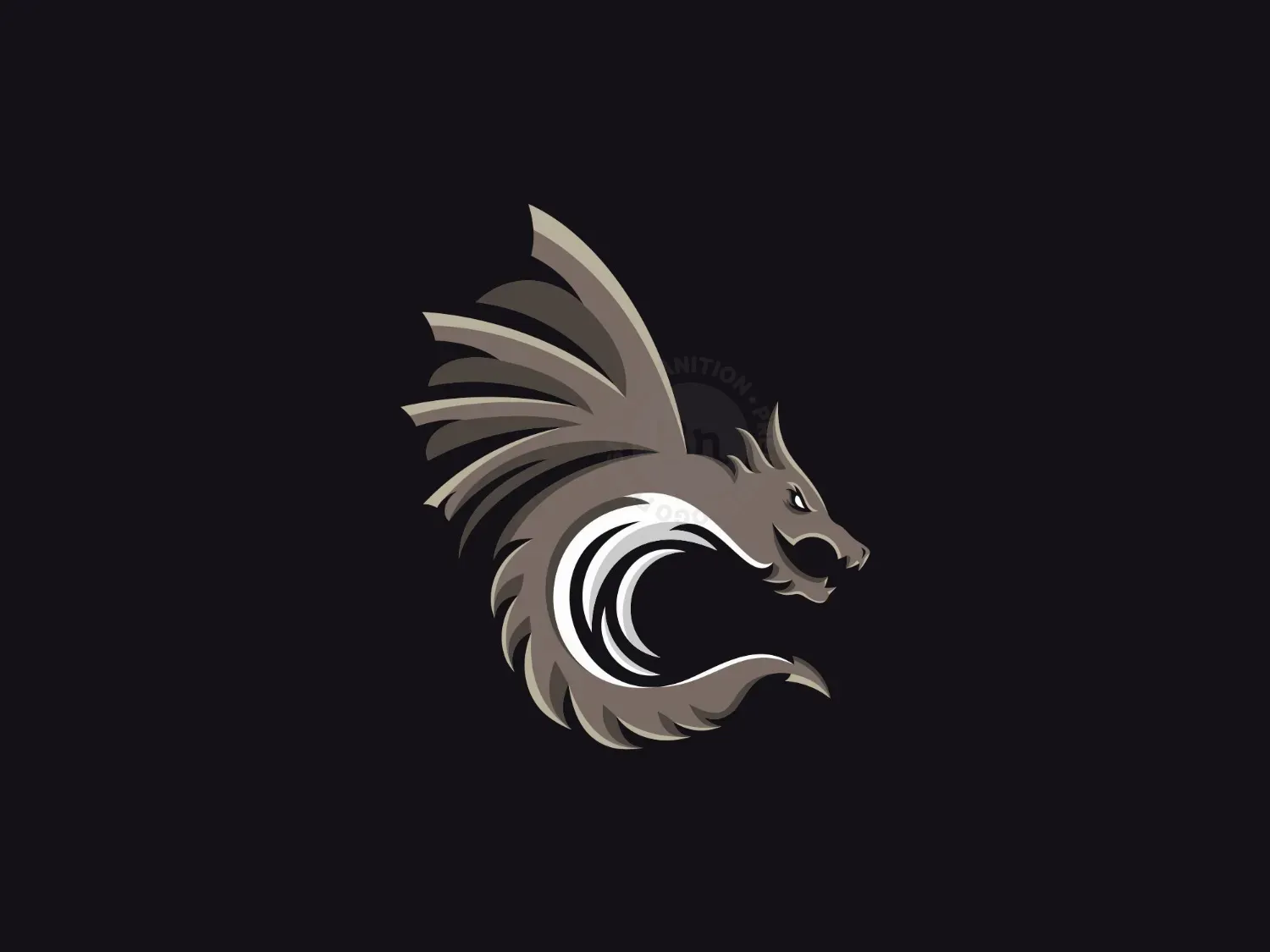 Dragon Fly Mascot Logo