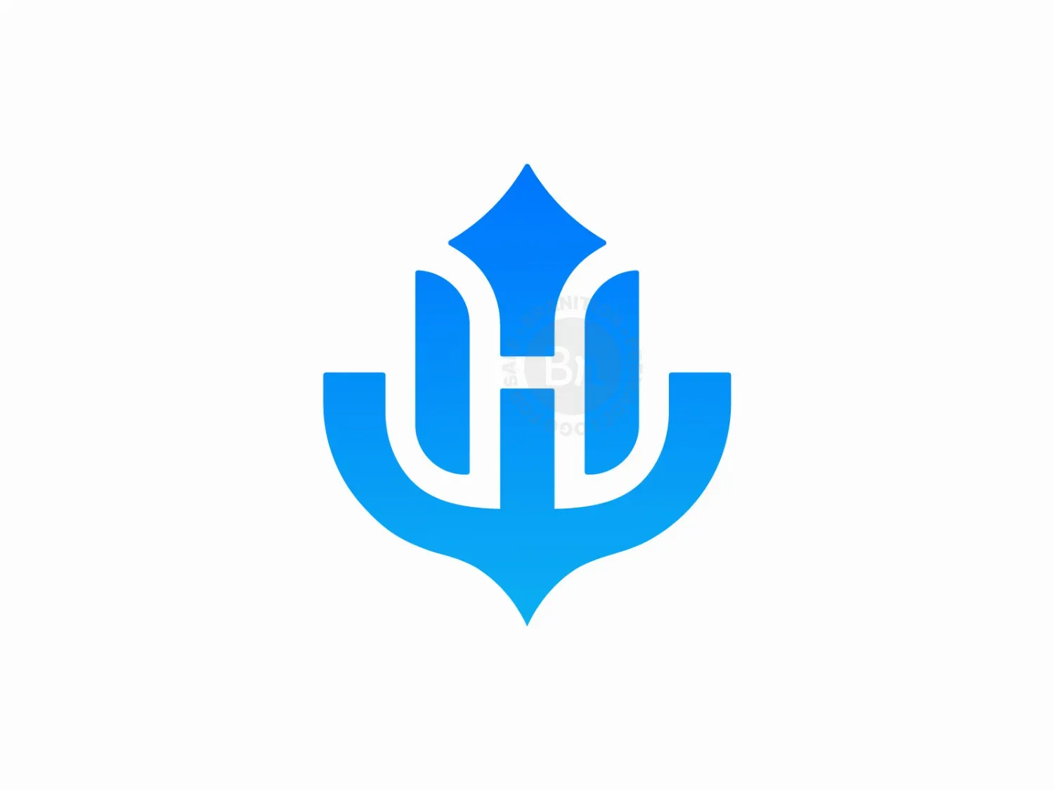 Minimalist Letter H With Anchor Logo