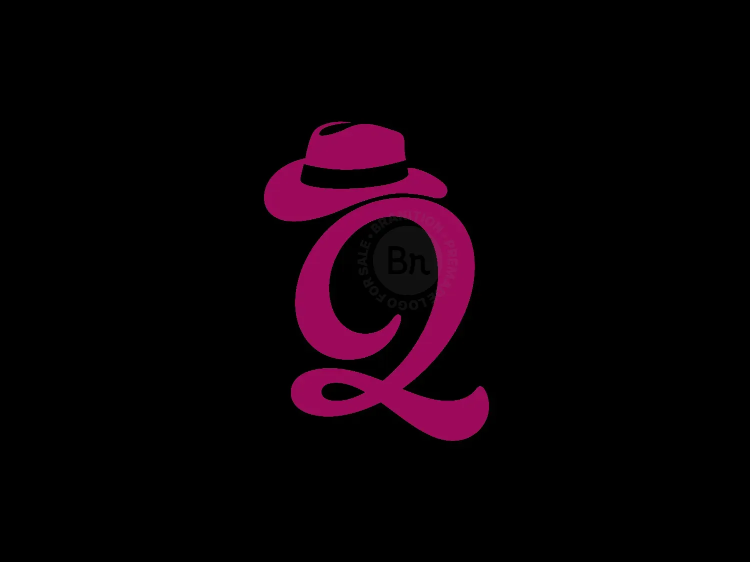 Elegant Letter Q With Hat Logo