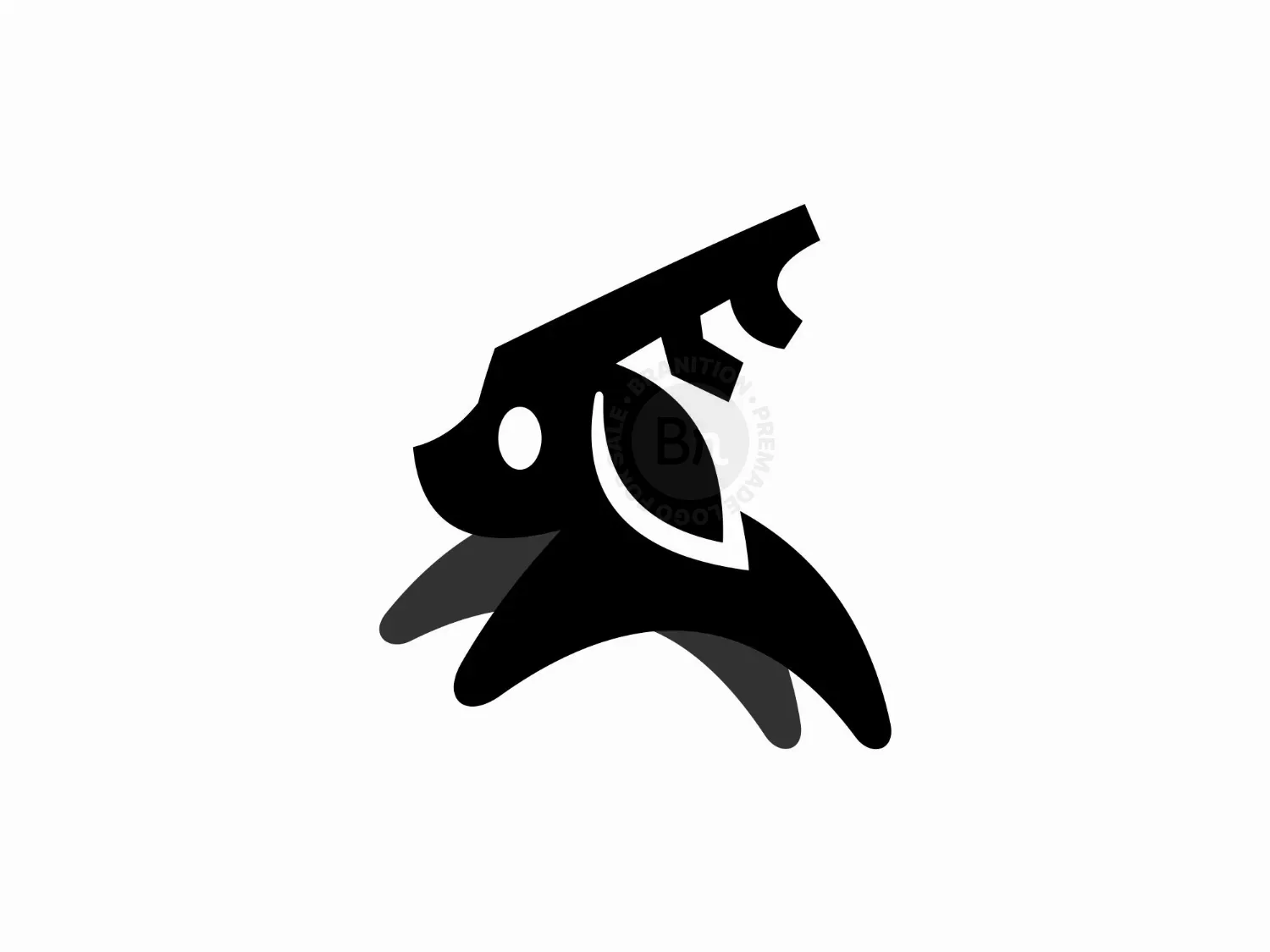 Jackalope Minimalist Logo