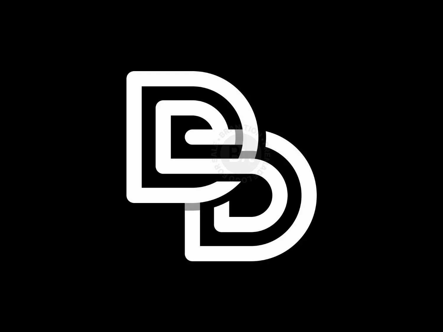 Letter DD  Line Logo