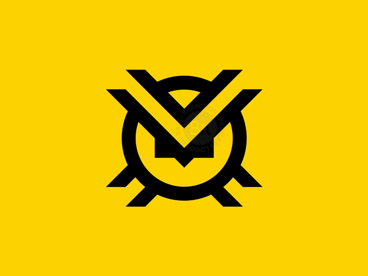 Letter X Owl Logo