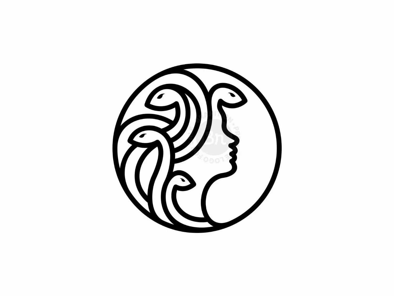 hair snake logo 6
