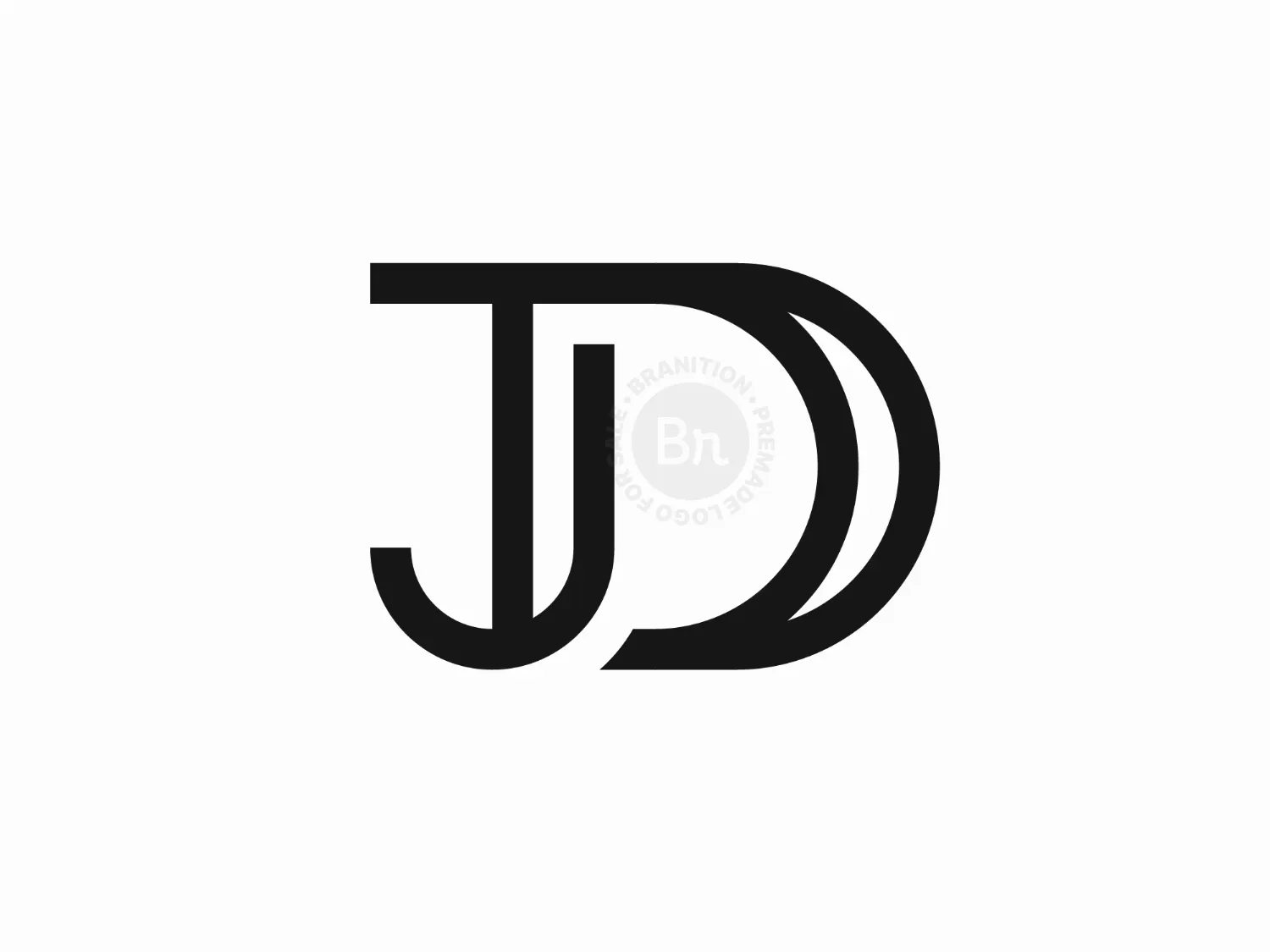 Letter JD Or DJ Logo