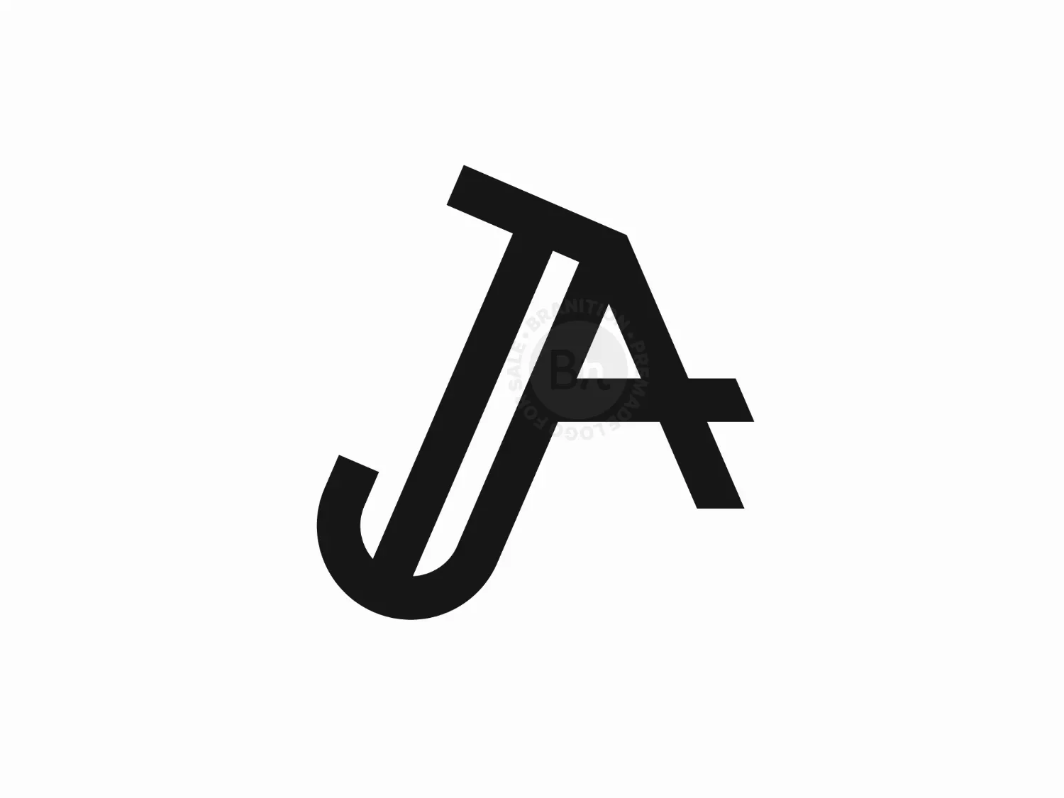 Letter JA Or AJ Logo