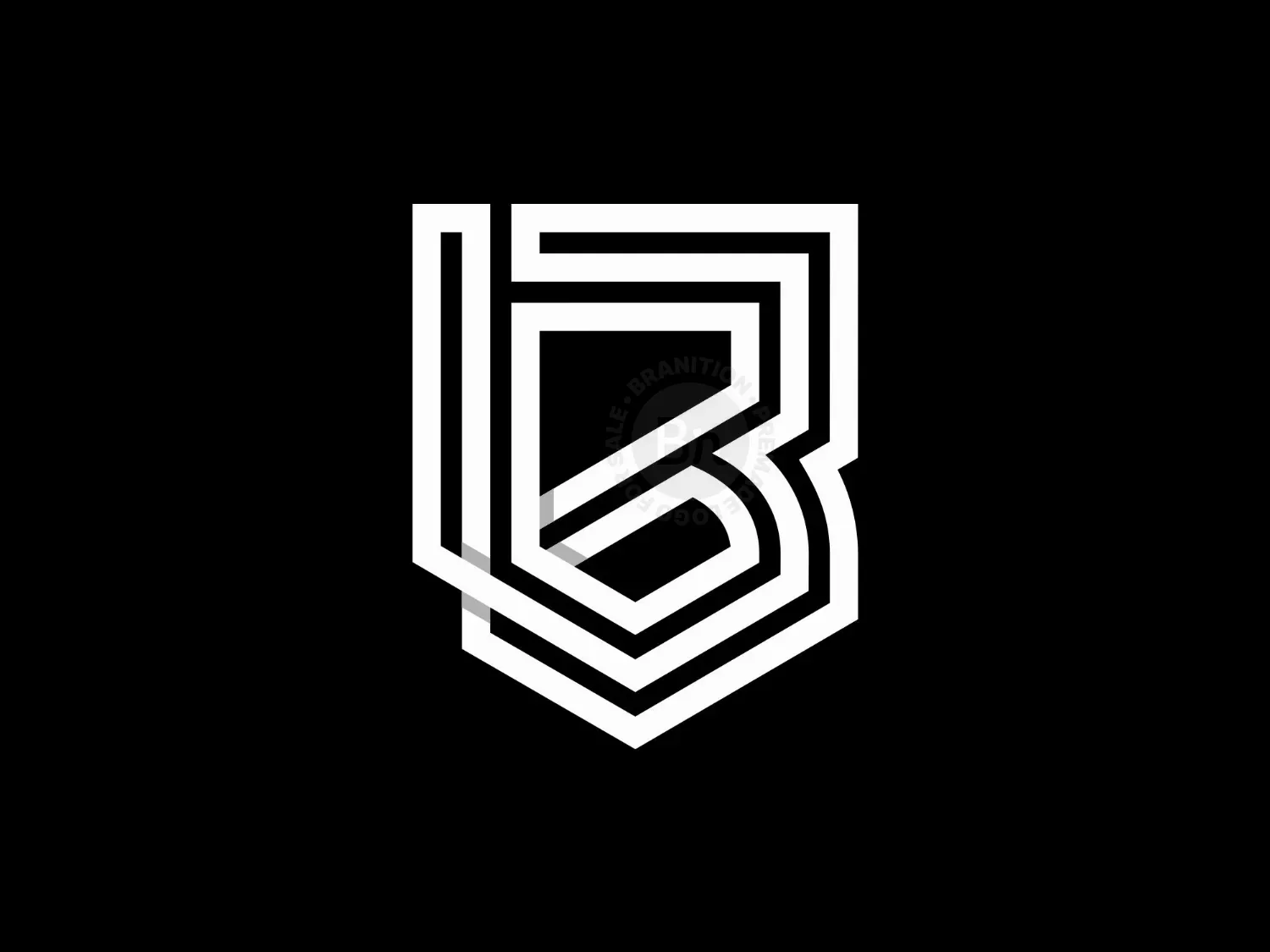 Letter B Shield Logo
