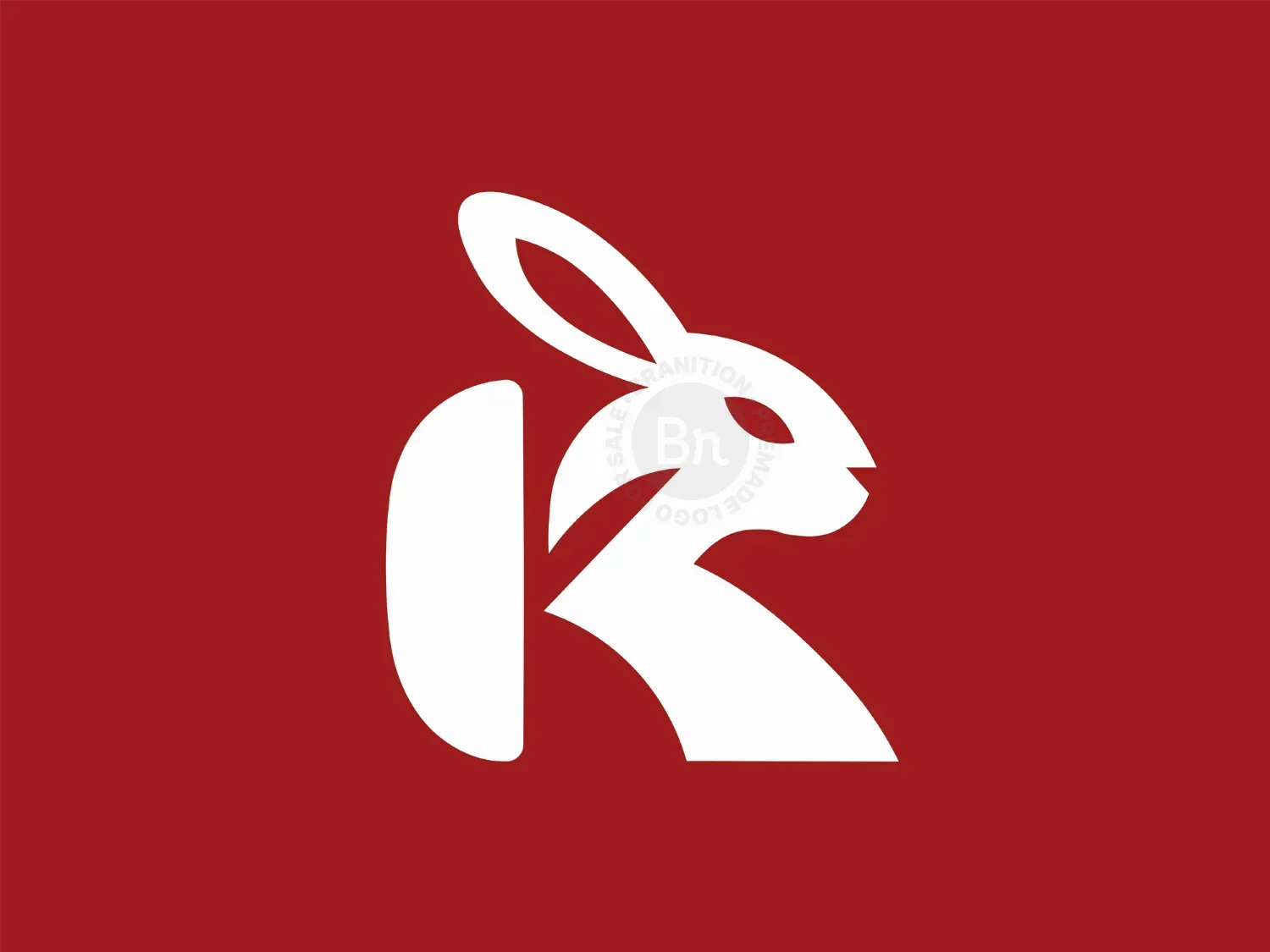 Modern And Elegant Letter K With Rabbit Head Logo