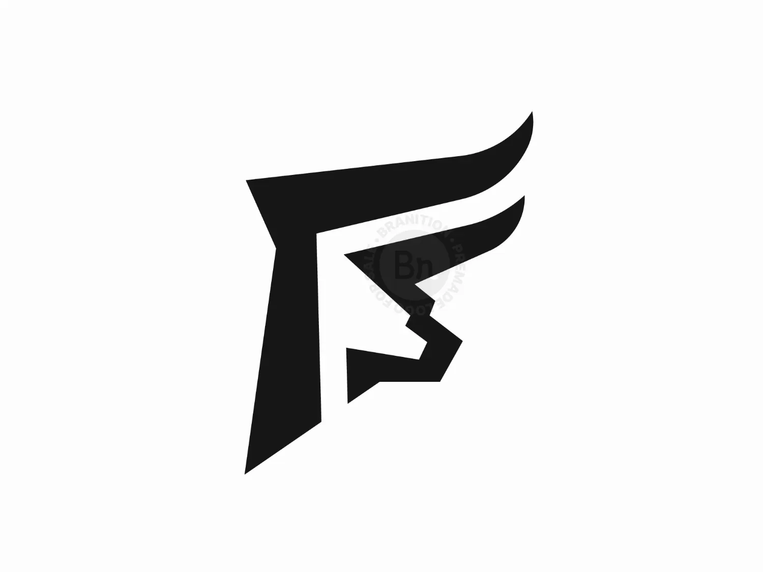 Letter F Bull Logo