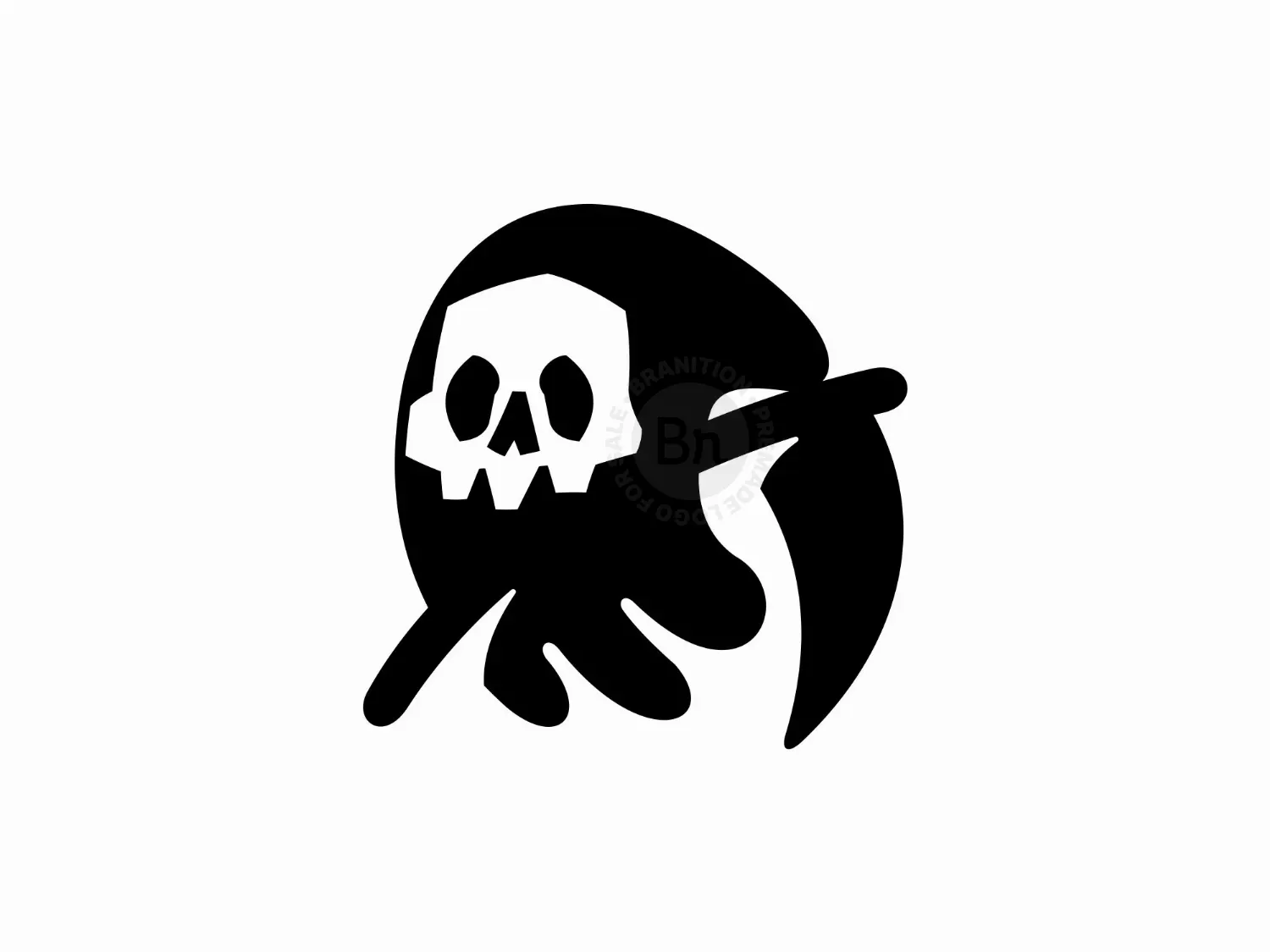 Skull Ghost Evil Logo