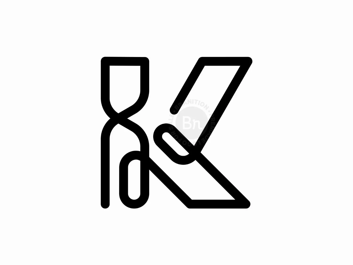 Letter K Line Logo