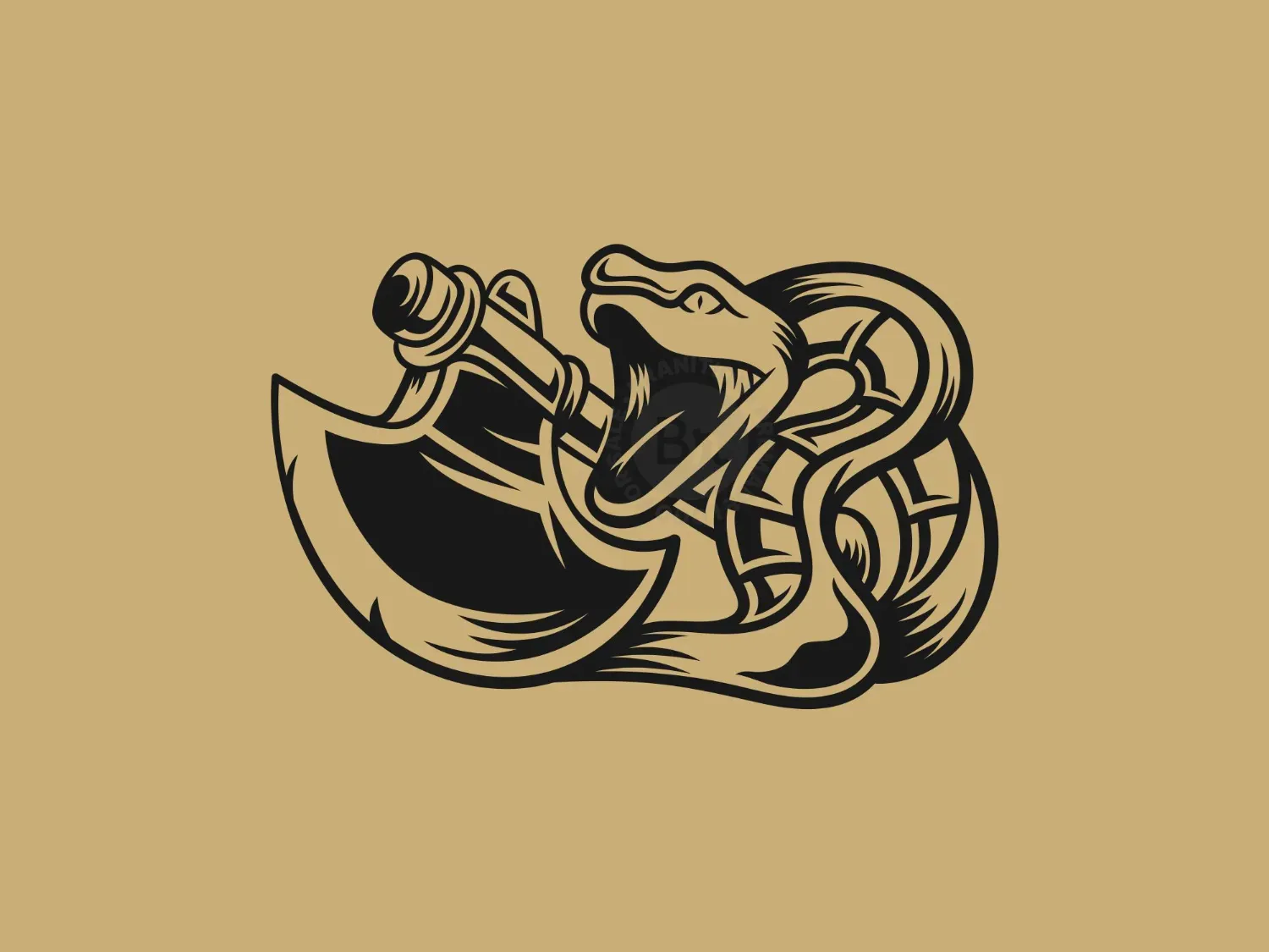 Snake Ax Vintage Logo