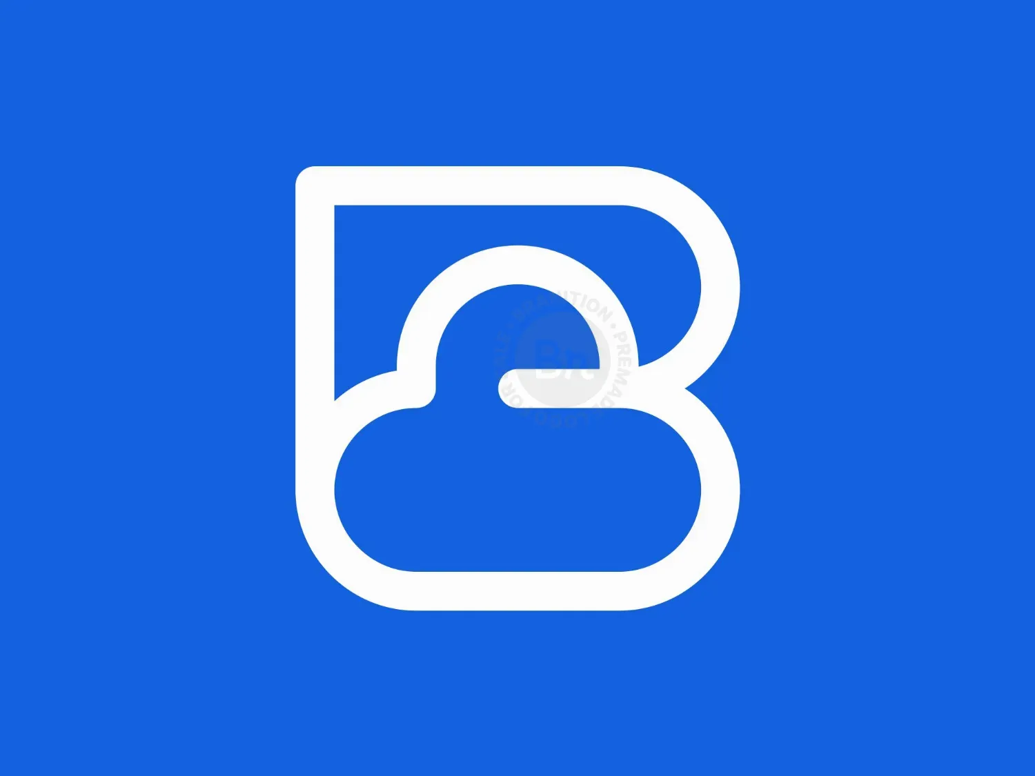 Letter B Cloud Logo
