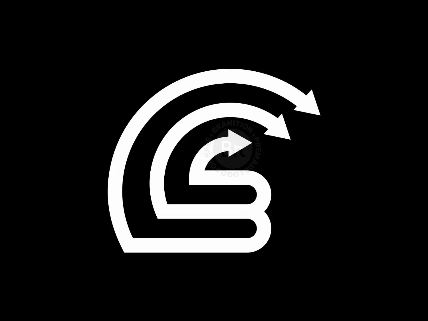 Letter B Arrow Logo