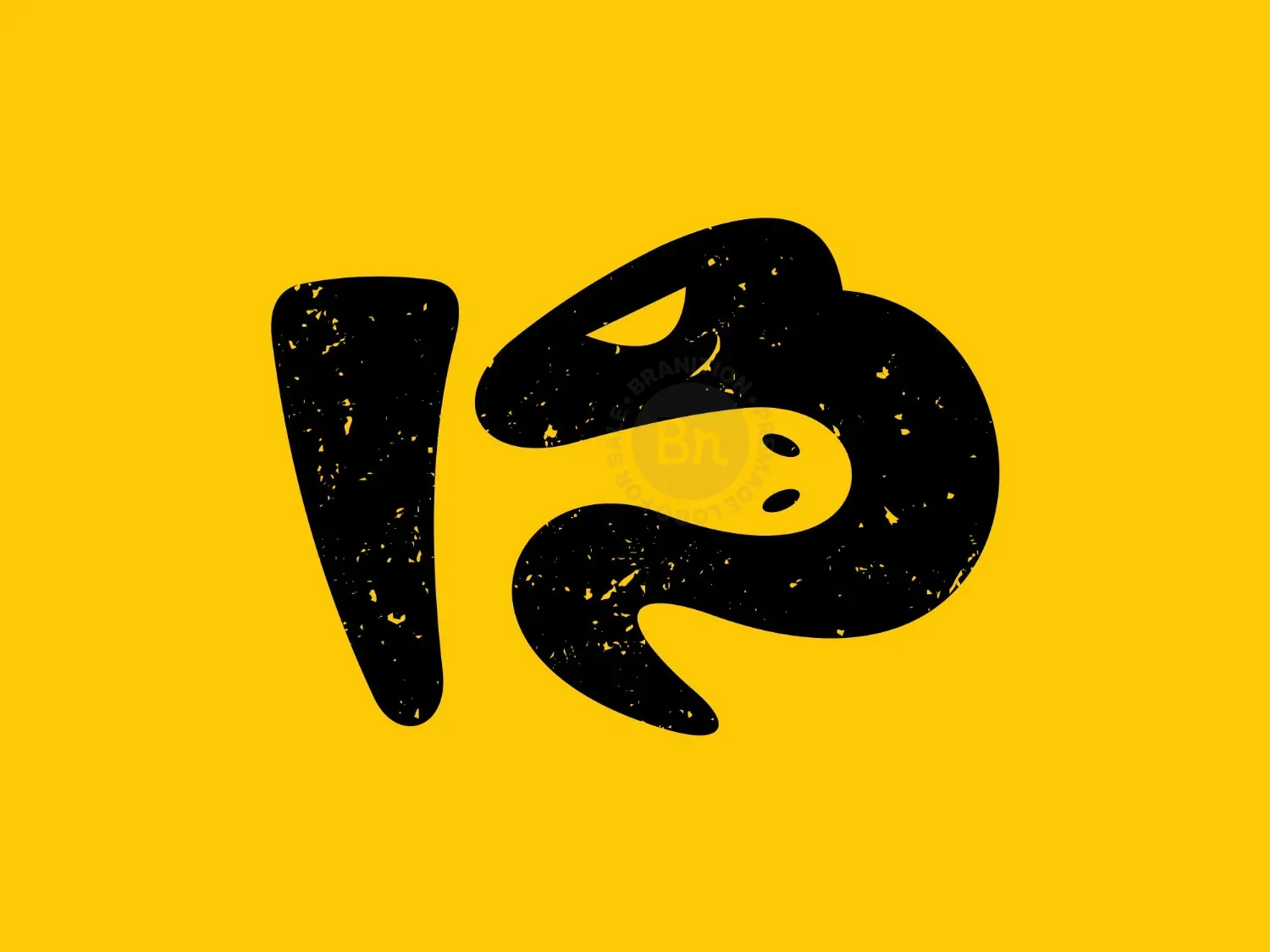 Letter R Snake Logo