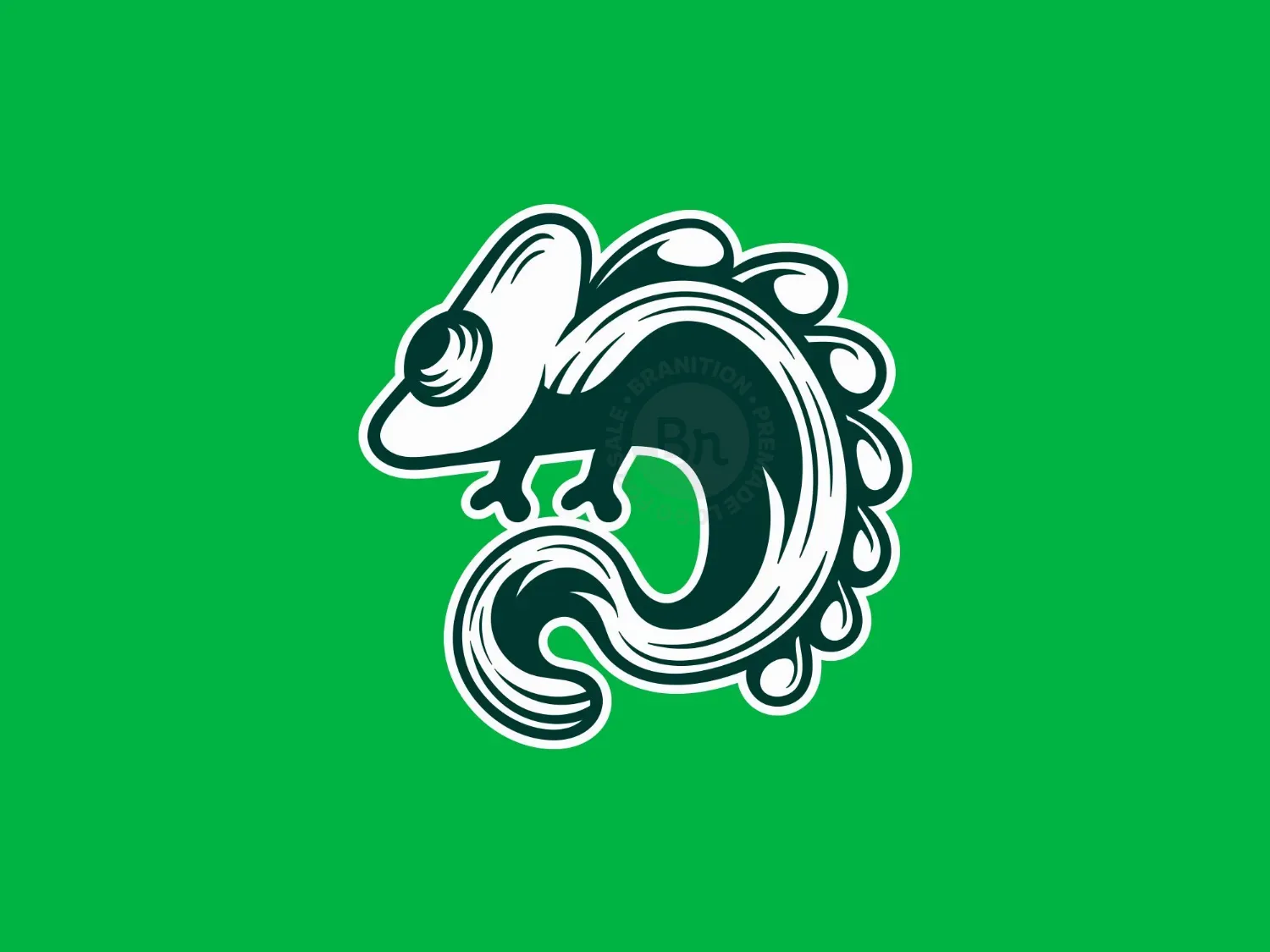 Chameleon Illustration Logo