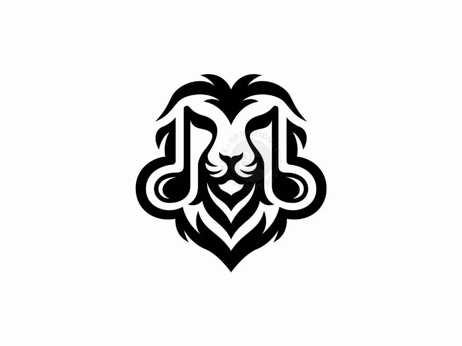 Lion Note Music Logo