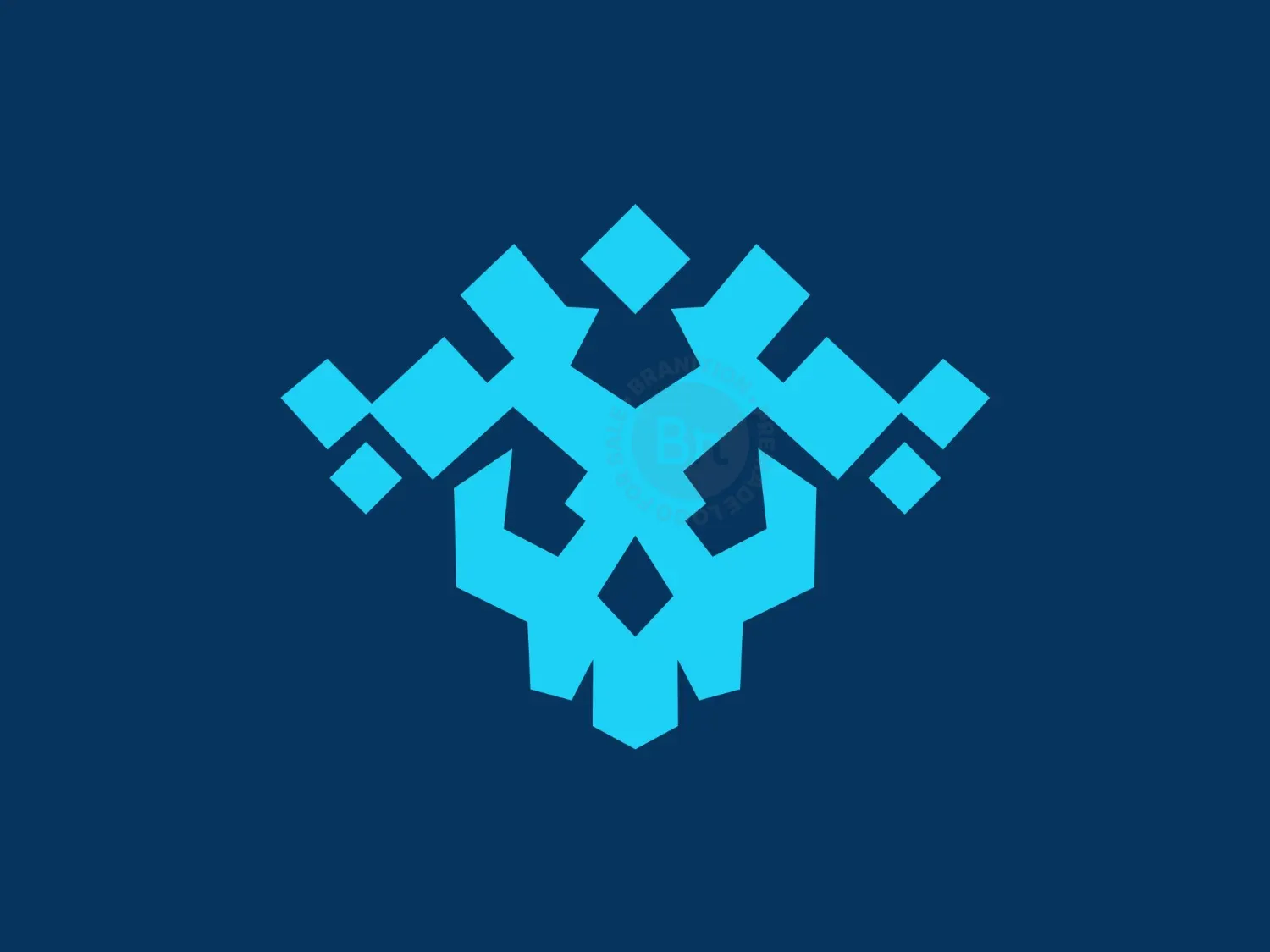 Skull Pixel Logo