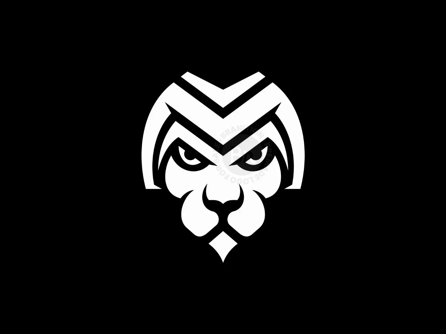 Letter M Lion Logo