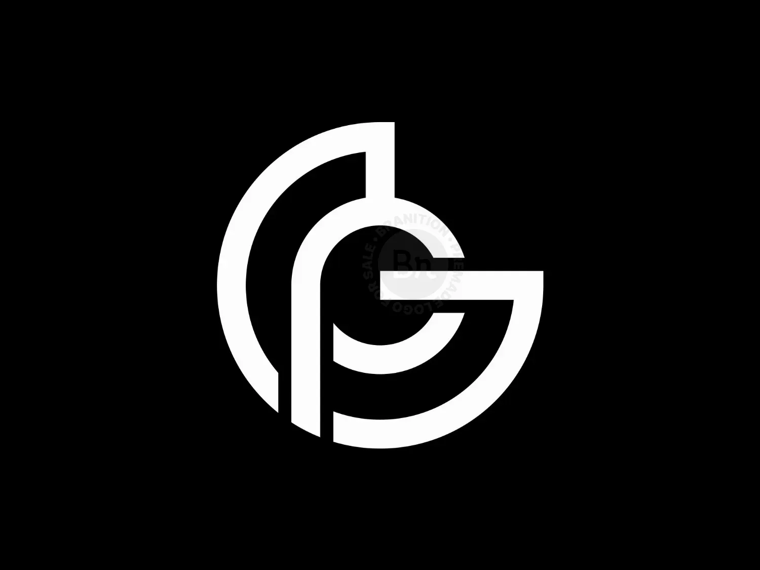 Letter PG Line Logo