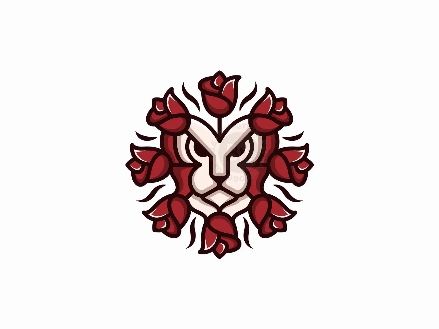 Lion Roses Logo