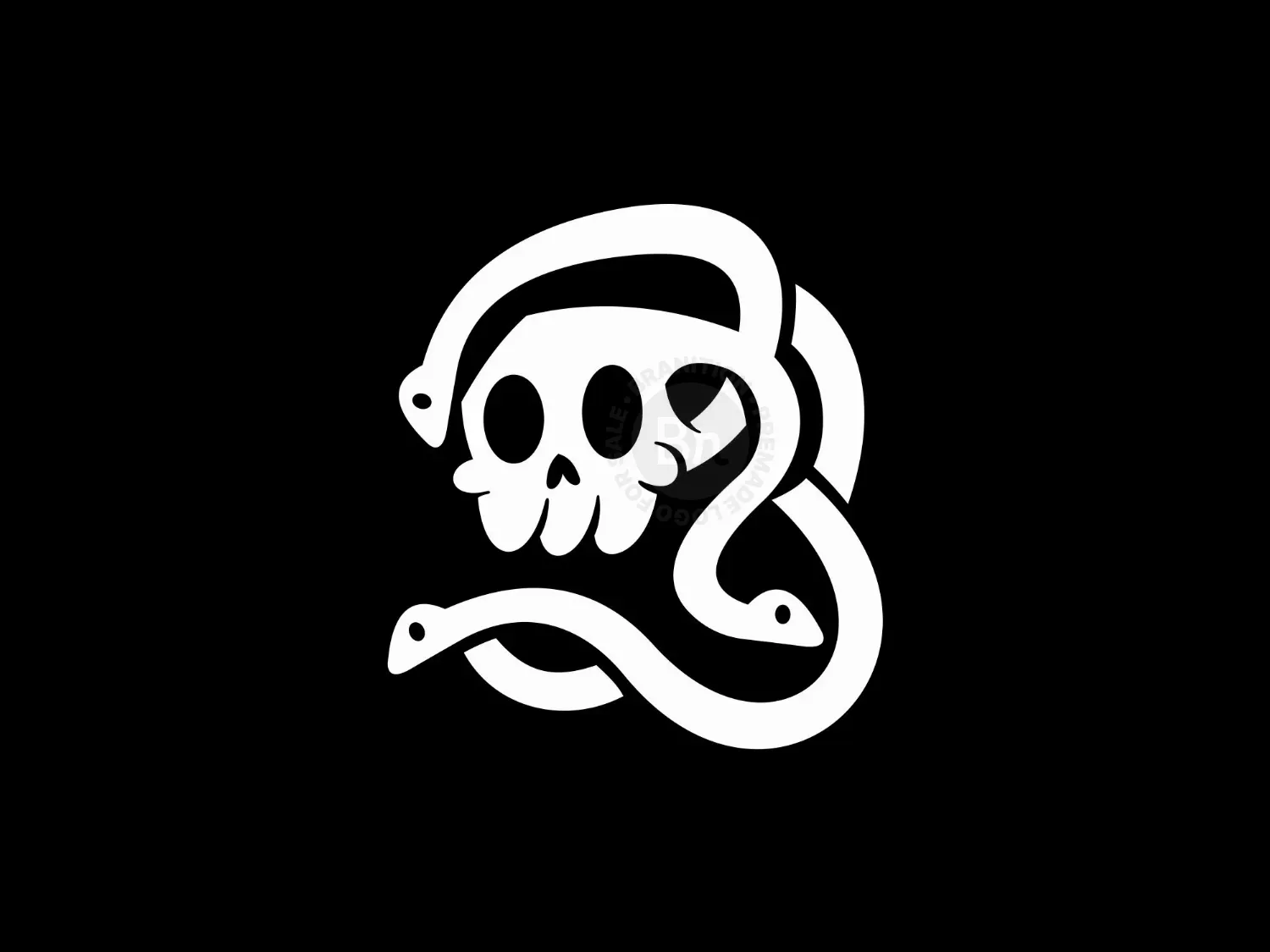 Skull Snake Logo
