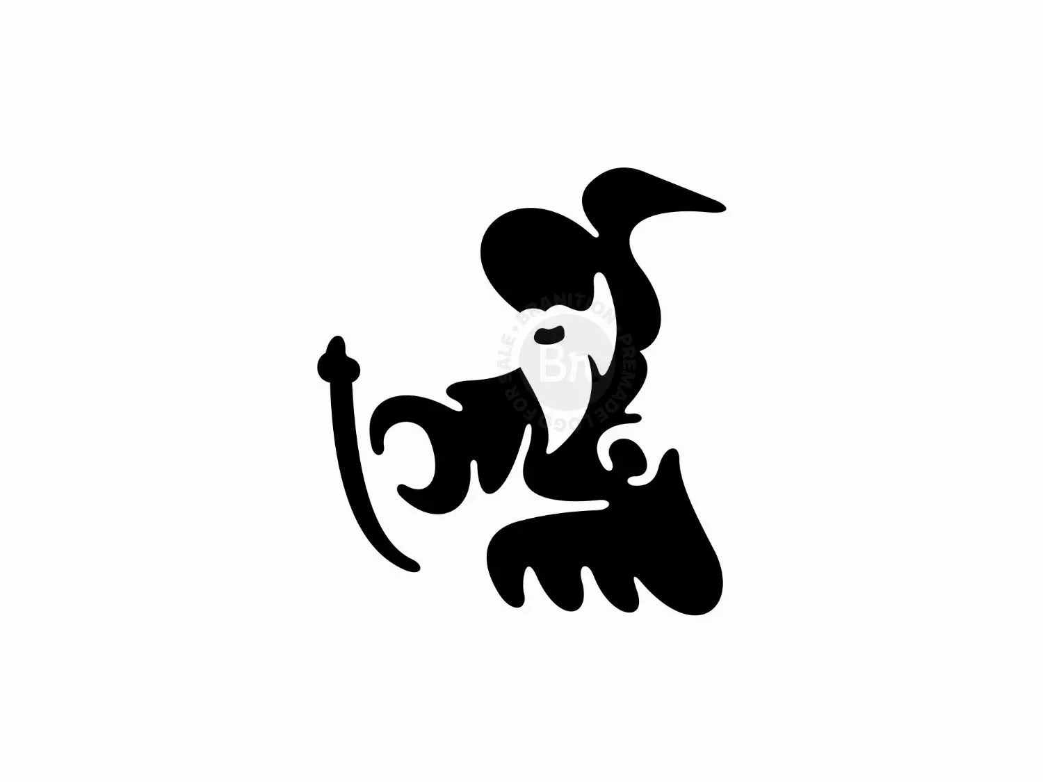 Wizard Silhouette Logo