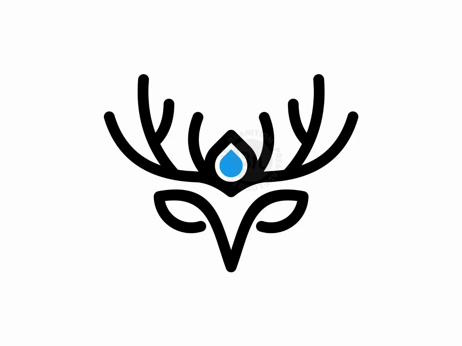 Deer Drop Line Logo