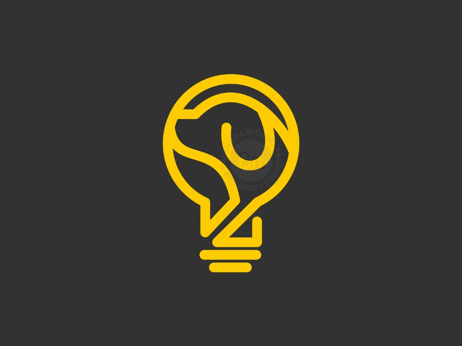 Dog Bulb Logo