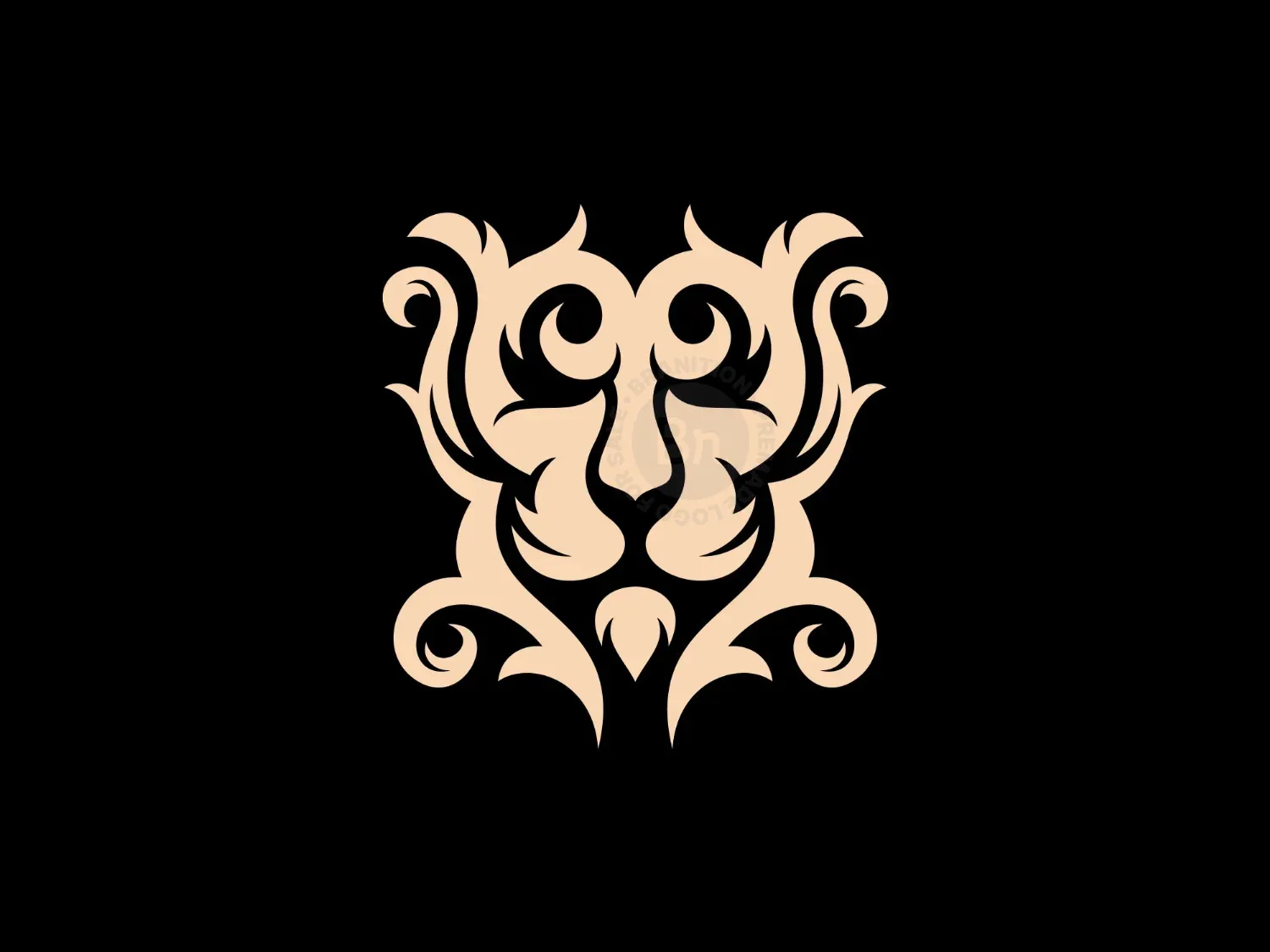 Lion Floral Logo