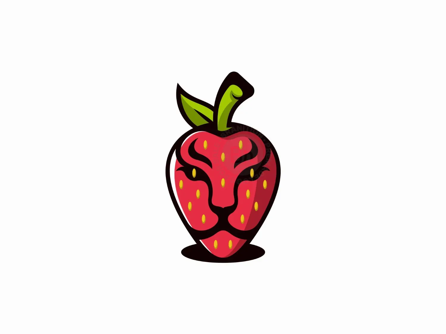 Lion Strawberry Logo