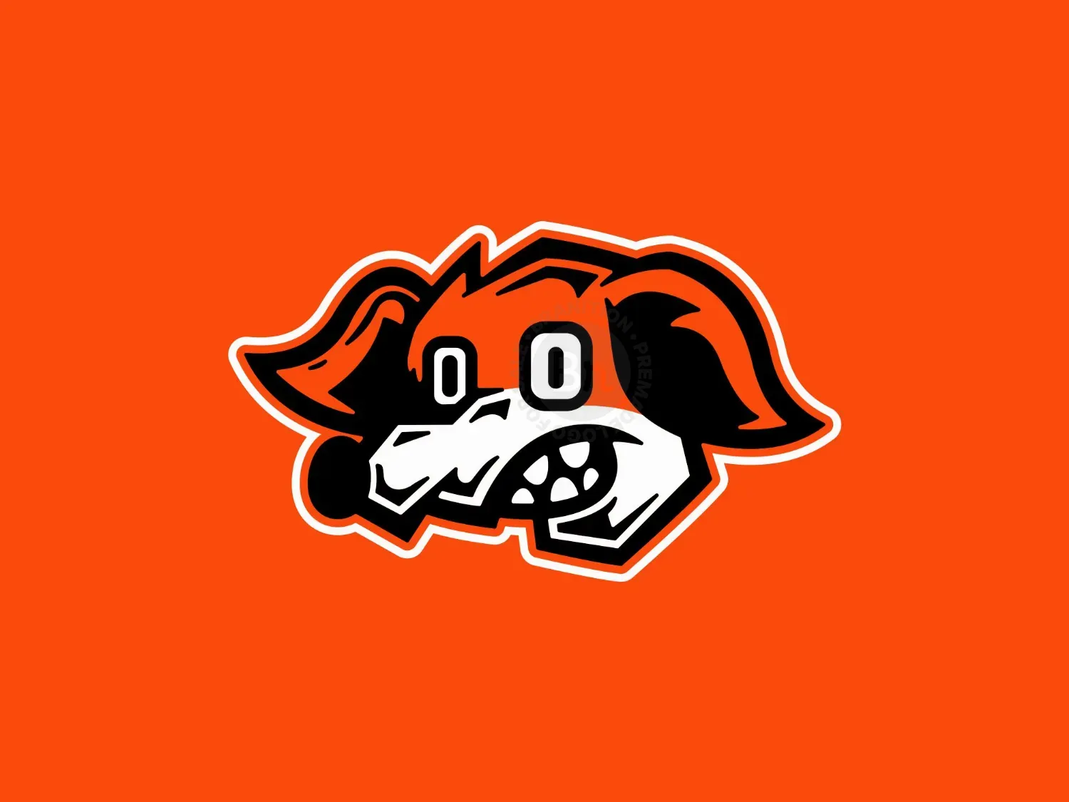 Head Fox Mascot Logo