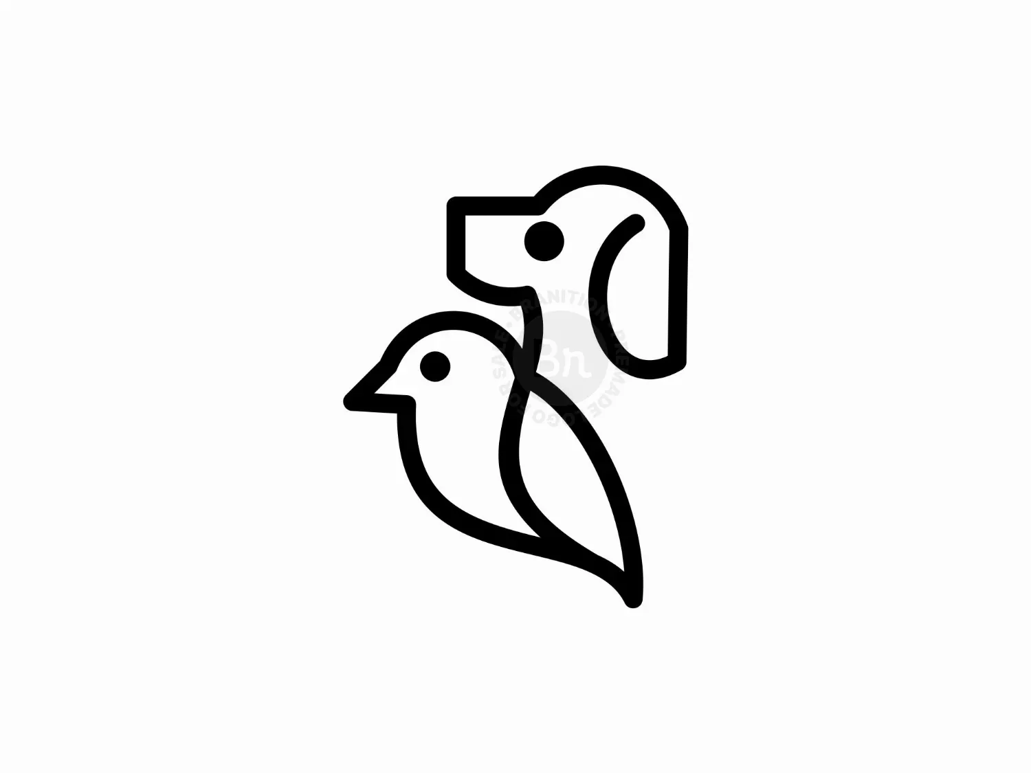 Dog Bird Logo