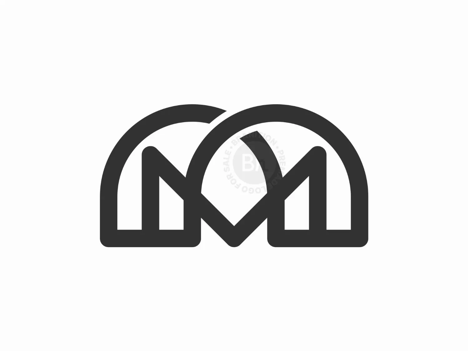 letter initial m logo 0