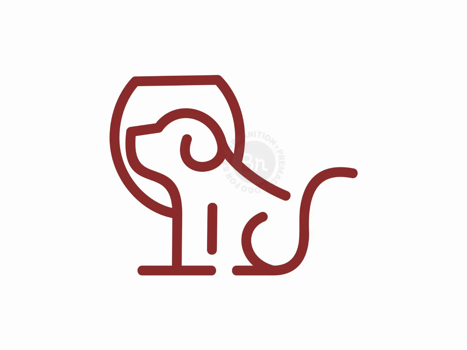 Dog Glasswine Logo
