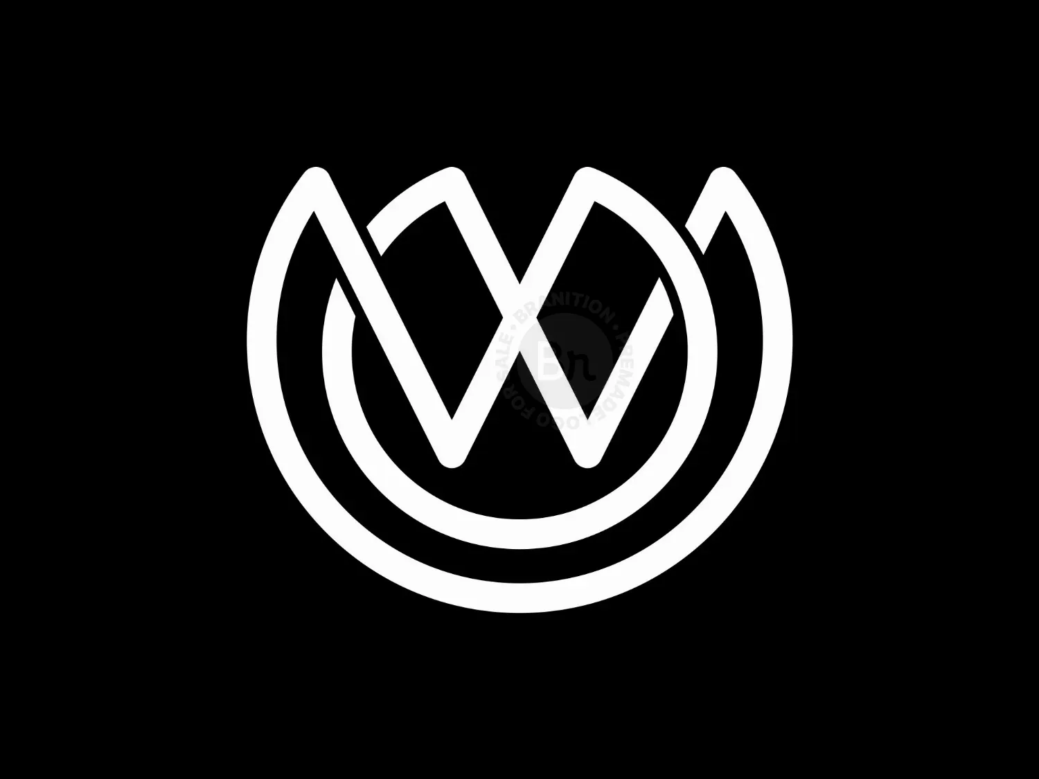 Letter WX Or XW Logo
