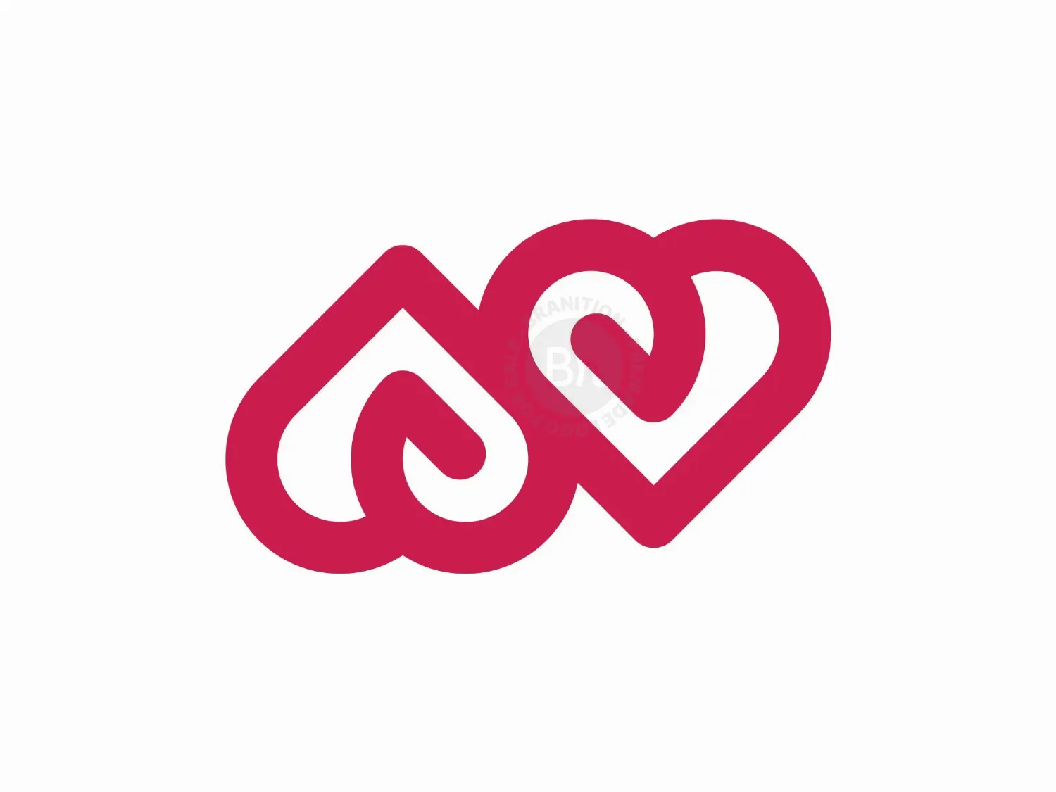 Letter S Love Infinity Logo