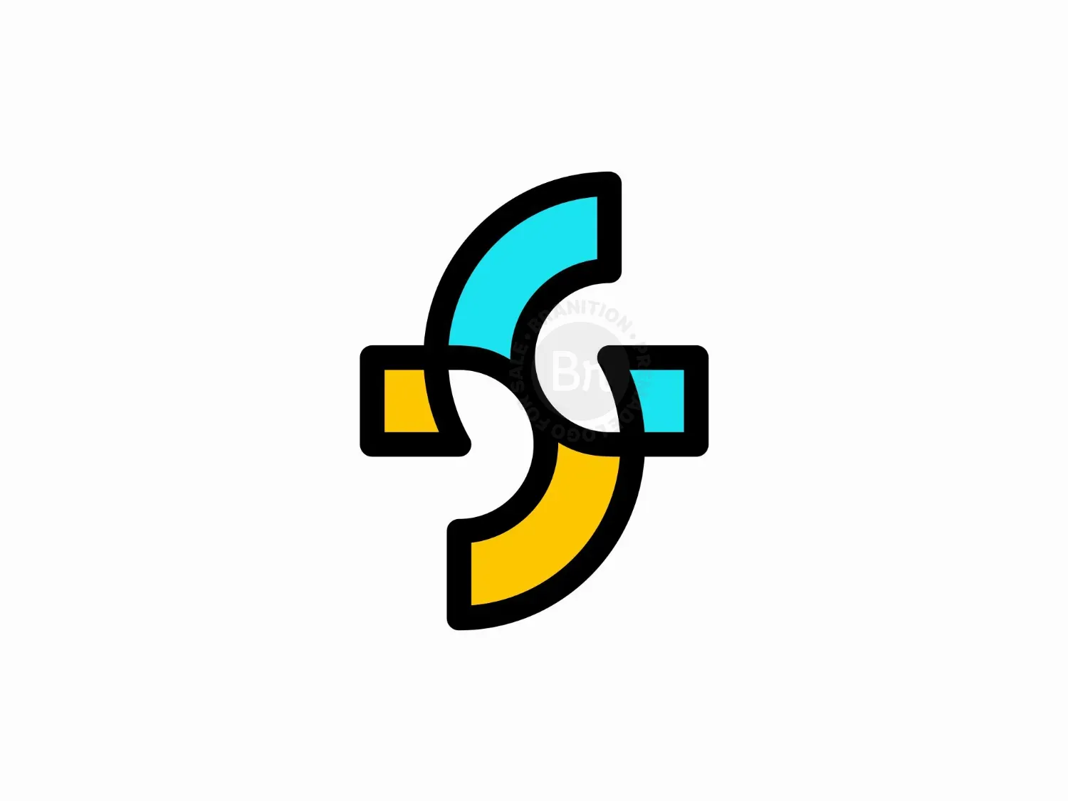 Letter S Tech Pixel Logo