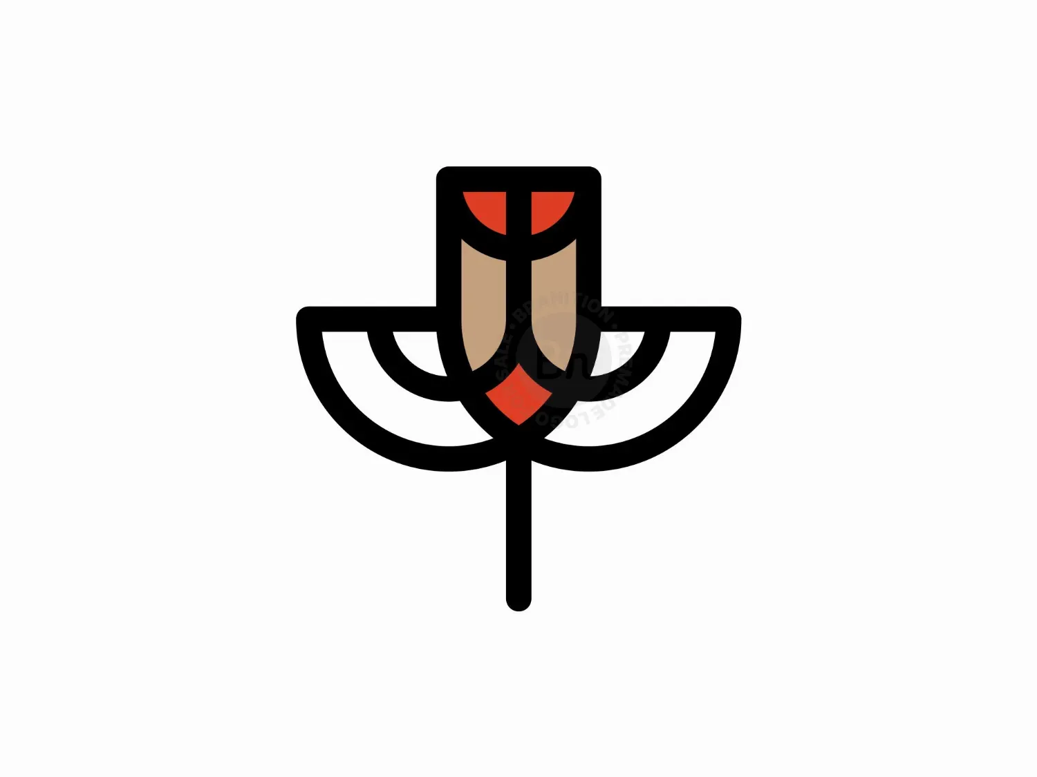 Letter JJ Flower Logo