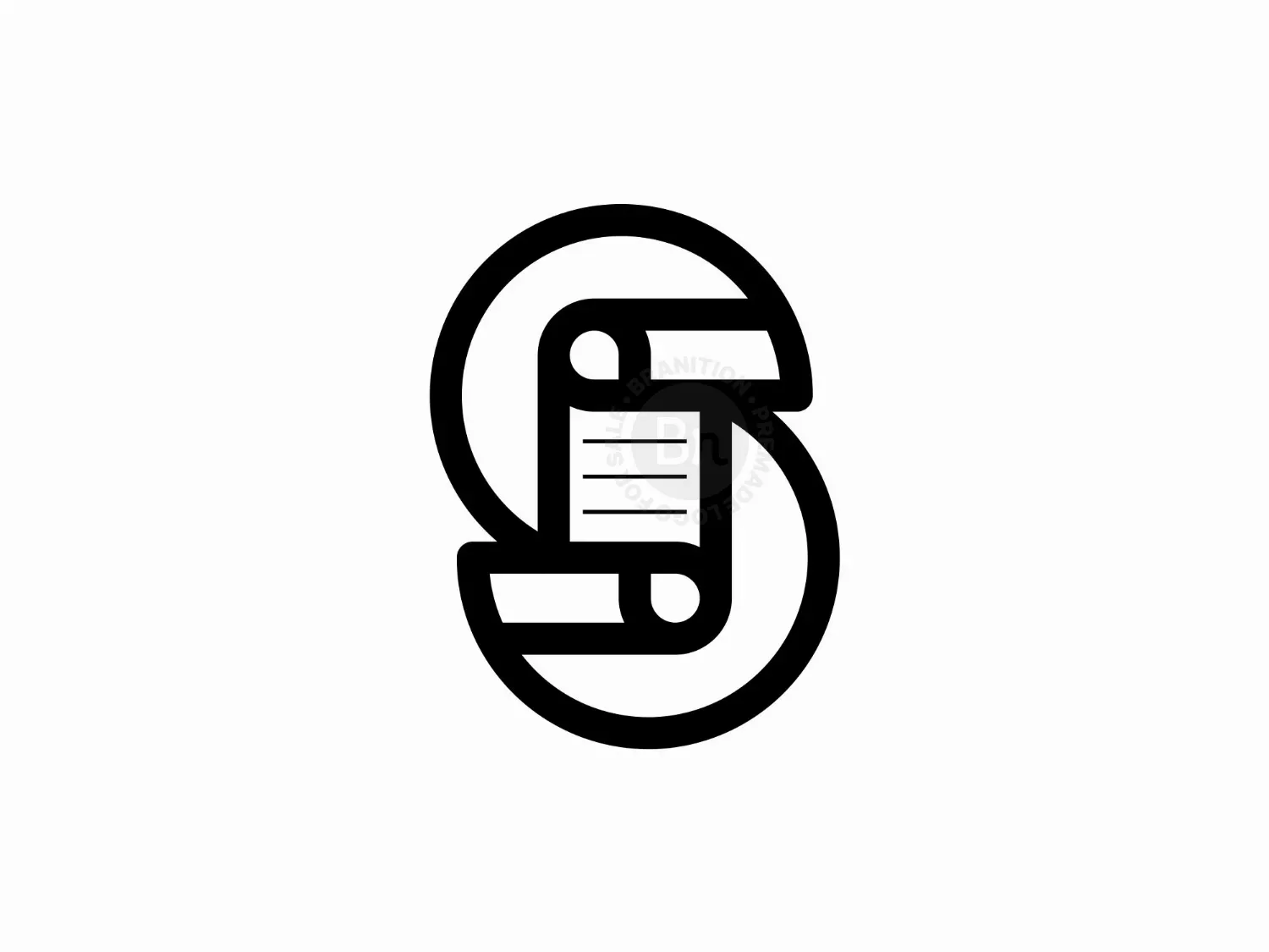 Letter S Paper Logo