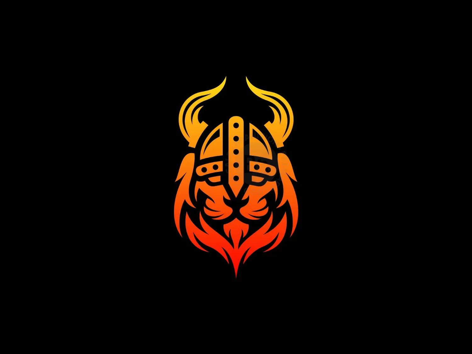 Lion Viking Logo