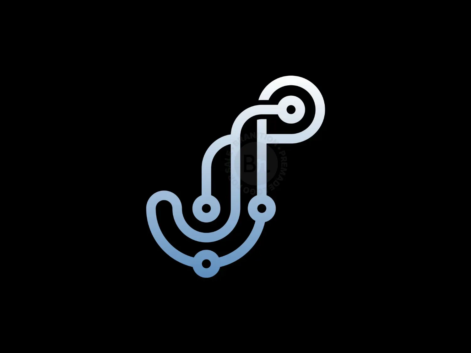 Letter J Connect Logo