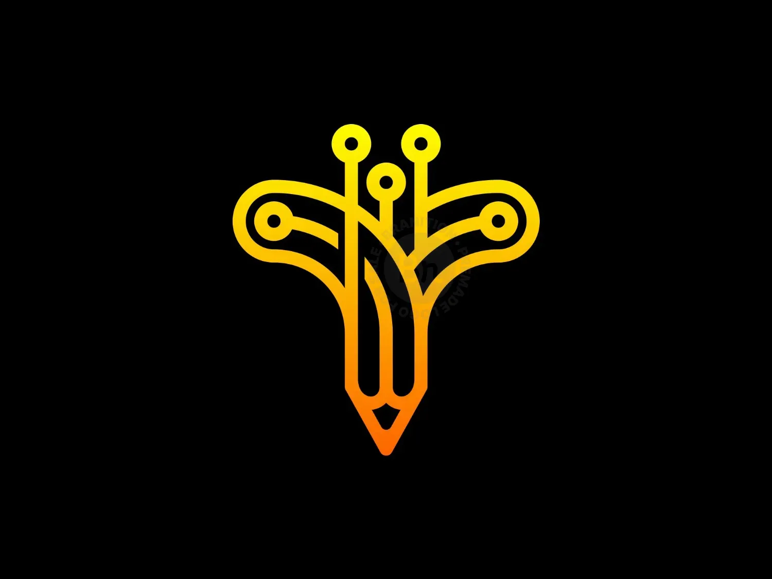 Pencil Tech Circuit Logo