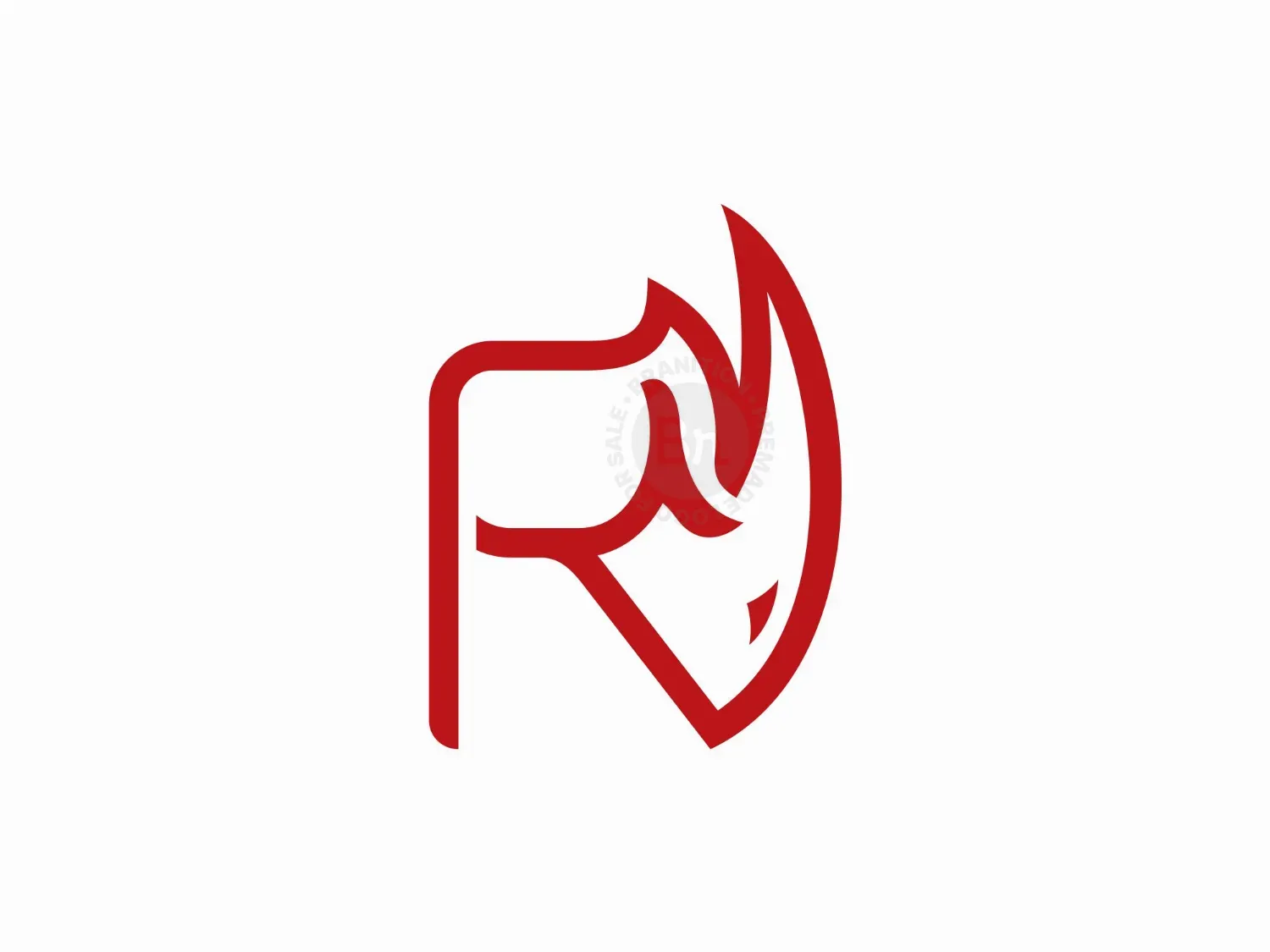letter r rhino logo 4