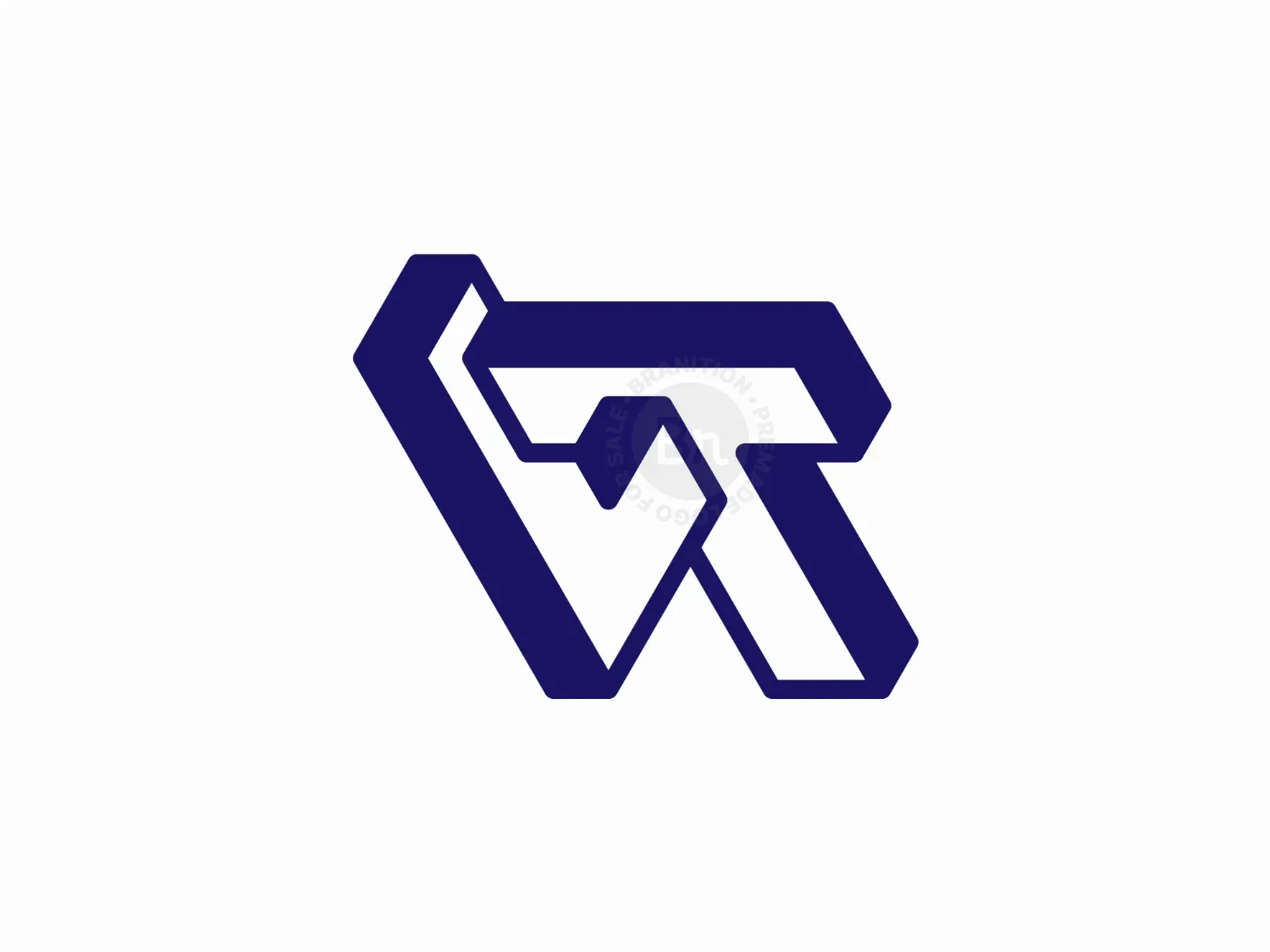 LT Or TL Logo With Geometric Style
