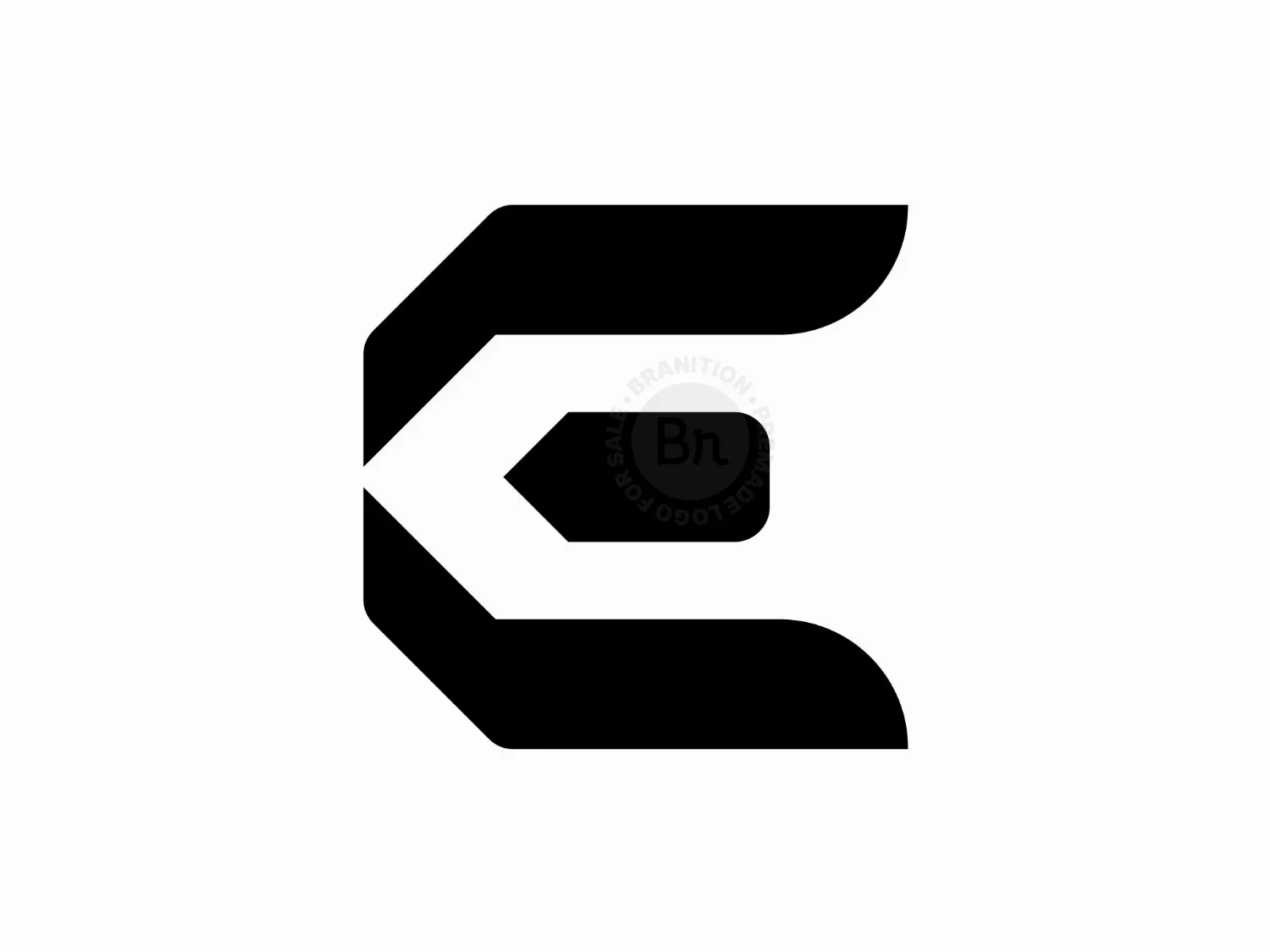 Letter E Geometric Logo
