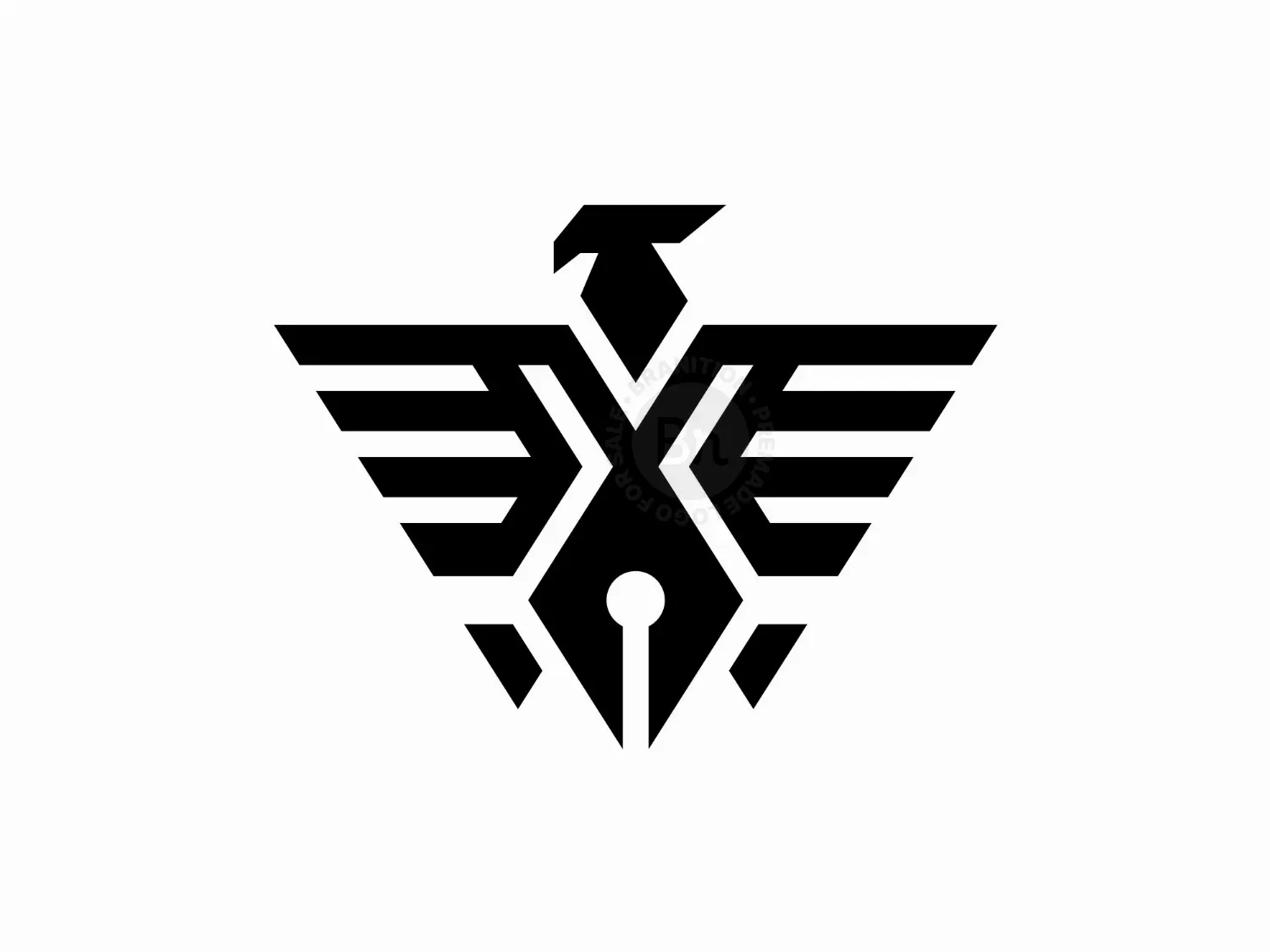 Eagle Pen Geometric Logo
